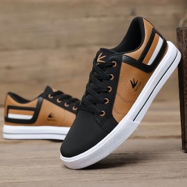 Men's Casual Walking Shoes, Lace Up Skateboard Shoes, All Seasons Outdoor Activities