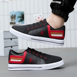 Men's Casual Walking Shoes, Lace Up Skateboard Shoes, All Seasons Outdoor Activities