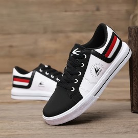 Men's Casual Walking Shoes, Lace Up Skateboard Shoes, All Seasons Outdoor Activities