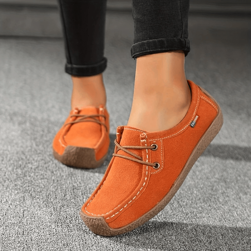 womens flat shoes lightweight closed toe lace up shoes womens comfortable walking shoes details 5