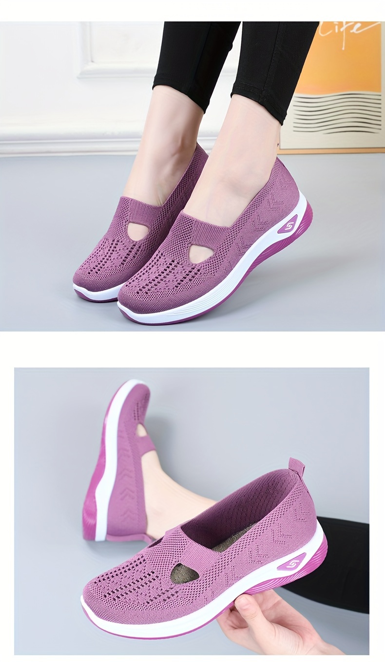 breathable old beijing cloth shoes womens comfortable and breathable soft sole casual womens shoes flat bottom hollow mesh face moms shoes details 6